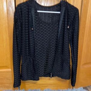 Tank top and zip up body fit set